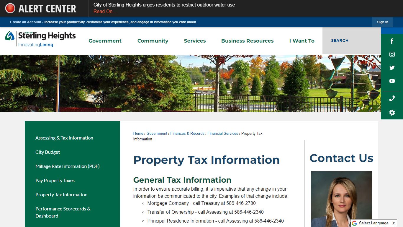 Property Tax Information | Sterling Heights, MI - Official Website